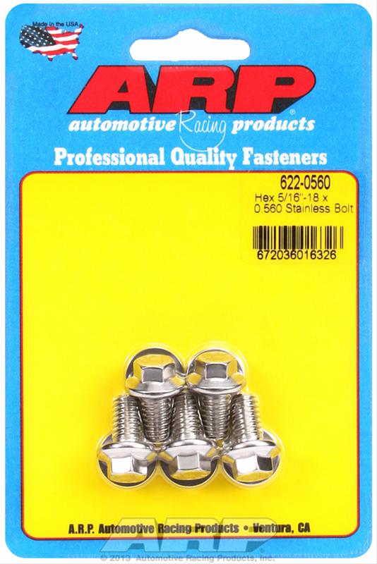 ARP 5/16-18 x 0.560in SS Hex Bolt Kit (Pack of 5) thumbnail 2