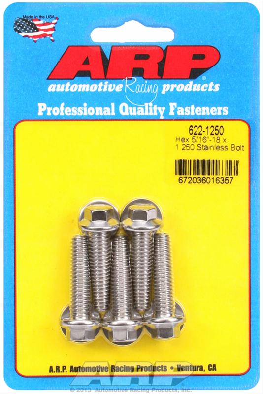 ARP 5/16-18 x 1.250 Hex SS Bolts thumbnail 2