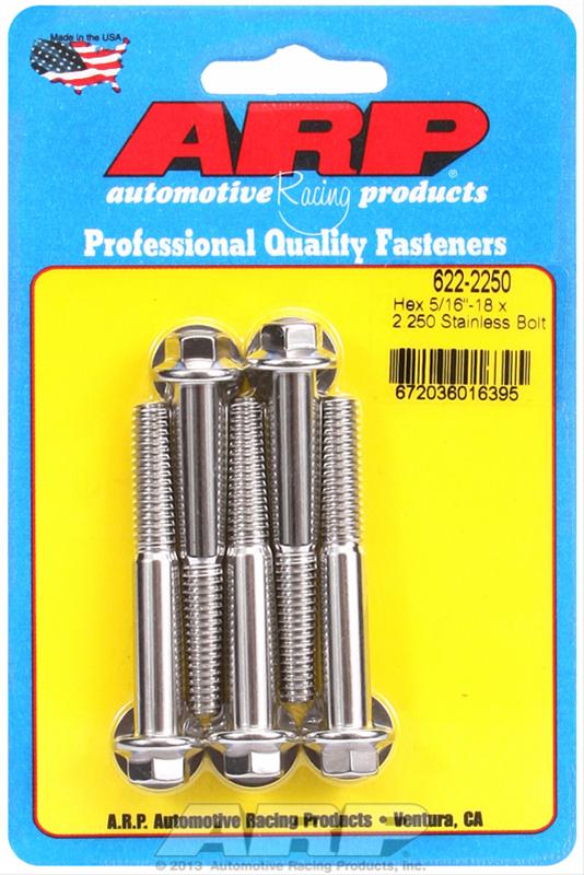 ARP 5/16-18 x 2.250 Hex SS Bolts thumbnail 2