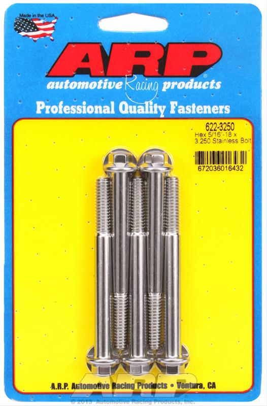 ARP 5/16-18 x 3.250 hex SS bolts thumbnail 2