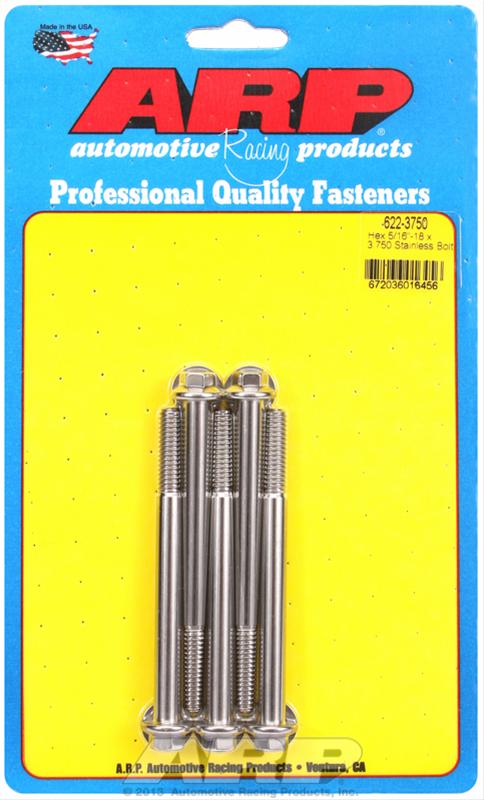 ARP 5/16-18 x 3.750 hex SS bolts thumbnail 2
