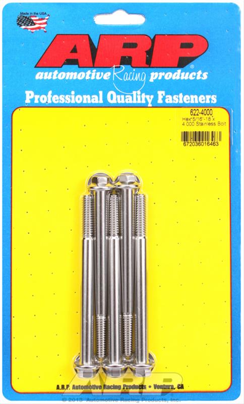 ARP 5/16-18 x 4.000 hex SS bolts thumbnail 2