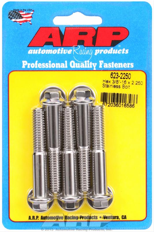 ARP 3/8-16 x 2.250 hex SS bolts thumbnail 2