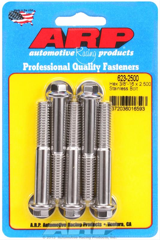 ARP 3/8-16 x 2.500 hex SS bolts thumbnail 2