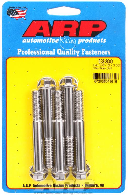 ARP 3/8-16 x 3.000 hex SS bolts thumbnail 2