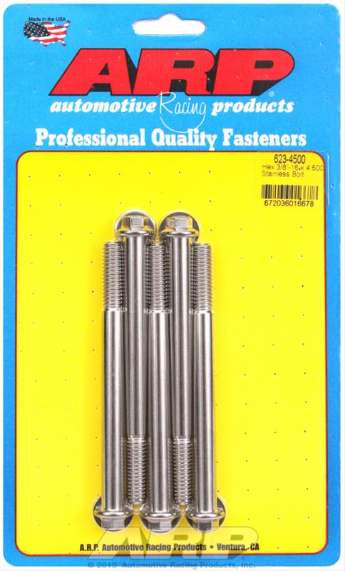 ARP 3/8-16 x 4.500 hex SS bolts thumbnail 2
