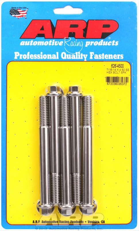 ARP 7/16-14 X 4.500 hex SS bolts thumbnail 2