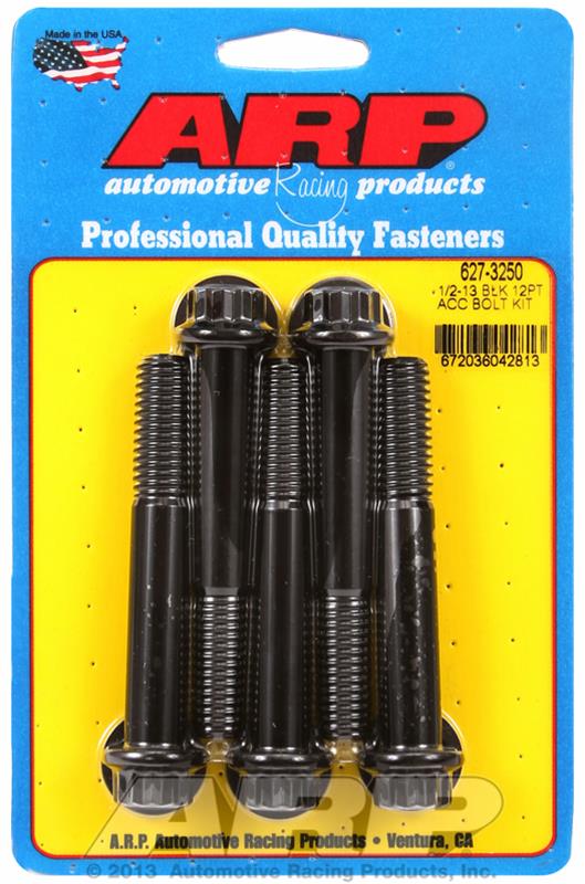 ARP 1/2-13 x 3.250 12pt black oxide bolts thumbnail 2