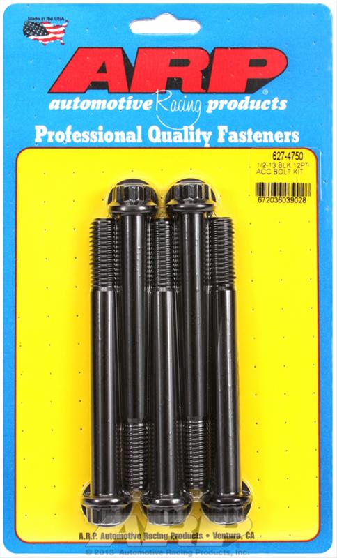 ARP 1/2in - 13 x 4.750in 12pt Black Oxide Bolts (5/pkg) thumbnail 2