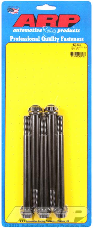 ARP 1/2-13 x 6.000 12pt black oxide bolts thumbnail 4