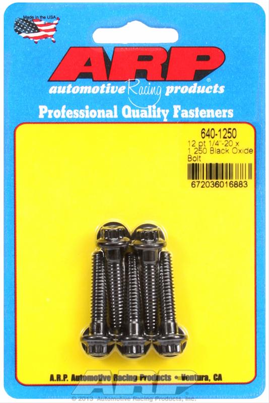 ARP 1/4-20 x 1.250 12pt Black Oxide Bolts (5/Pkg) thumbnail 2