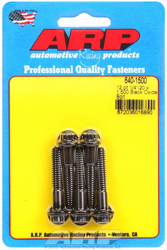 ARP 1/4 in.-20 RH Thread, 1.500 in 12 Point Bolts - Set of 5 thumbnail 2