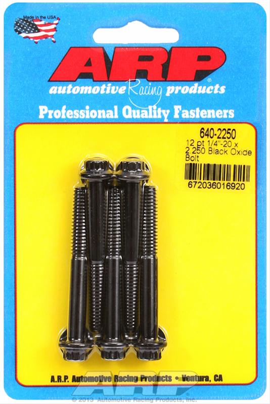 ARP 1/4 in.-20 RH Thread, 2.250 in 12 Point Custom 450 Bolts - Set of 5 thumbnail 2