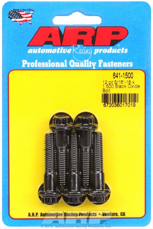 ARP 5/16-18 x 1.500 12pt Black Oxide Bolts thumbnail 2