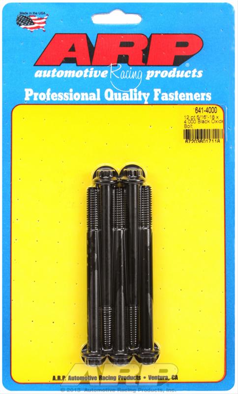ARP 5/16-18 x 4.000 12pt black oxide bolts thumbnail 2