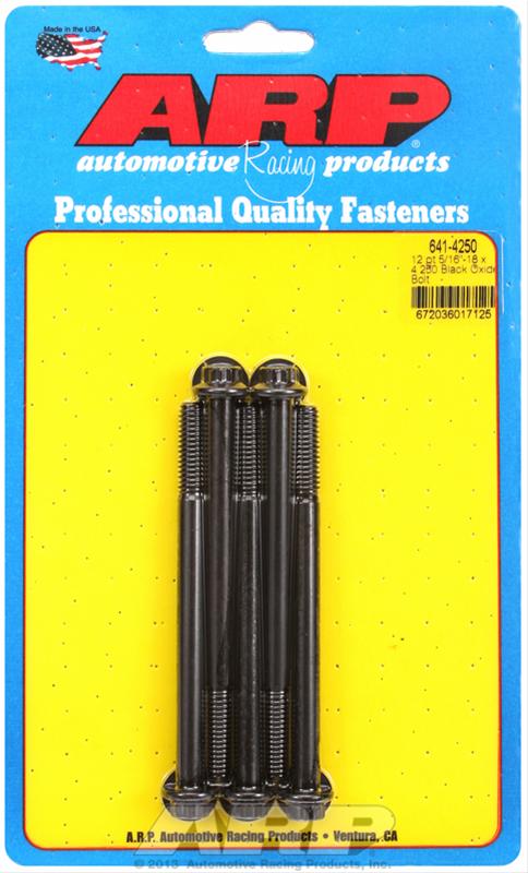 ARP 5/16-18 x 4.250 12pt black oxide bolts thumbnail 2