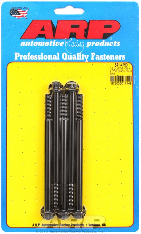 ARP 5/16-18 x 4.750 12pt black oxide bolts thumbnail 2