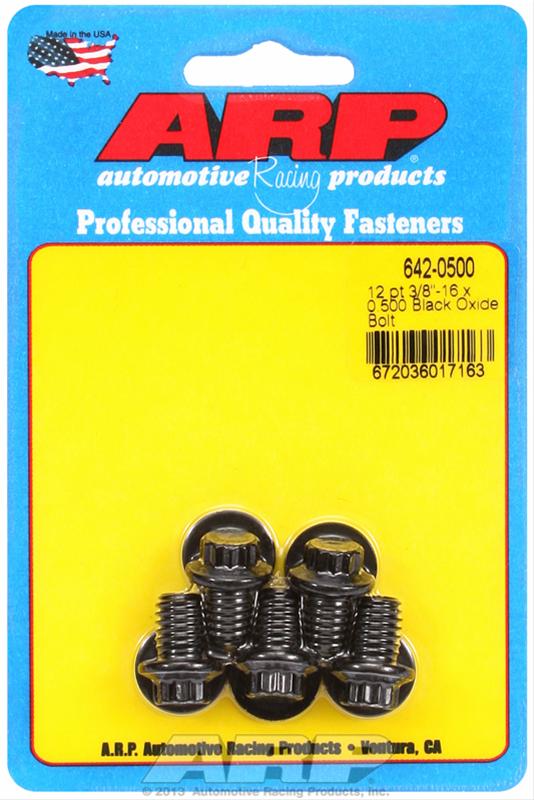 ARP 3/8-16 x 0.500 12pt black oxide bolts thumbnail 2
