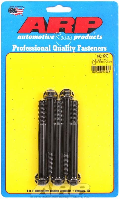 ARP 3/8-16 x 3.750 12pt black oxide bolts thumbnail 2
