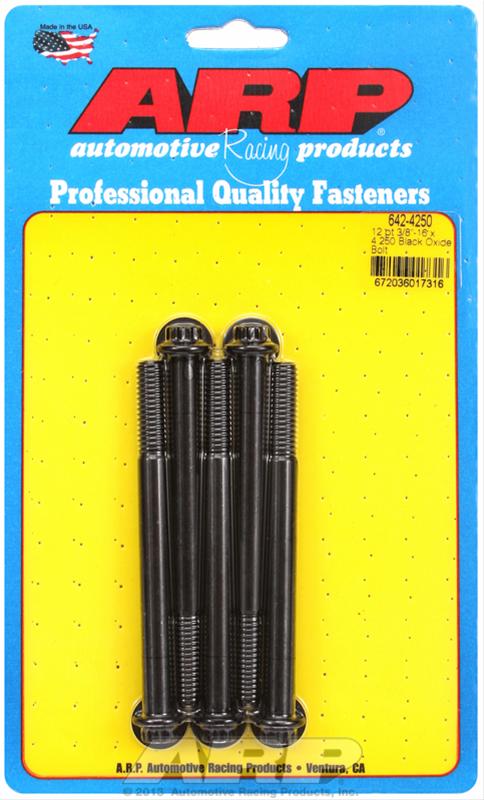 ARP 3/8-16 X 4.250 12pt Black Oxide Bolts (5/pkg) thumbnail 2