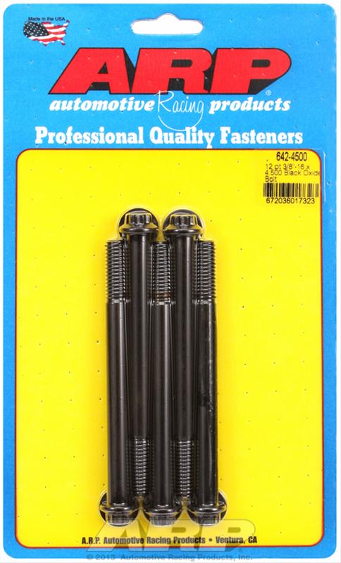 ARP 3/8-16 x 4.500 12pt black oxide bolts thumbnail 2