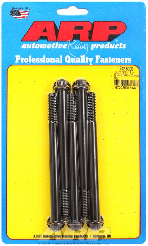 ARP 3/8-16 x 5.000 12pt Black Oxide Bolts thumbnail 2