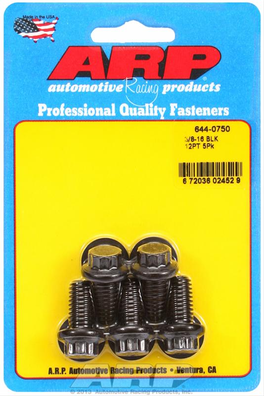ARP 3/8 in.-16 RH Thread, .750 in 12 Point Bolts- Set of 5 thumbnail 2