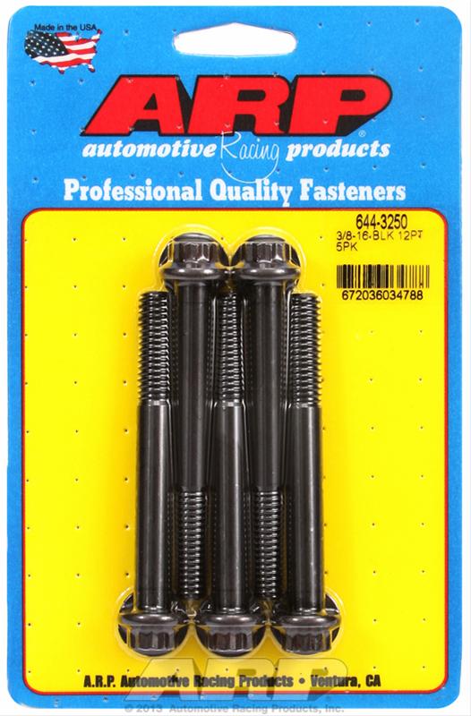 ARP 3/8 in.-16 RH Thread, 3.250 in 12 Point Bolts- Set of 5 thumbnail 2