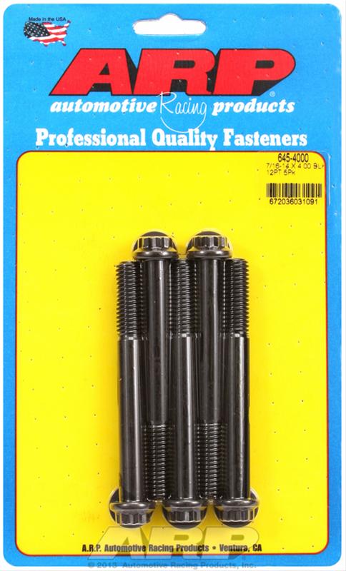 ARP 7/16-14 X 4.000 12pt 1/2 wrenching black oxide bolts thumbnail 2