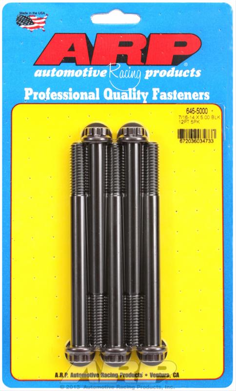 ARP 7/16-14 X 5.000 12pt 1/2 wrenching black oxide bolts thumbnail 2