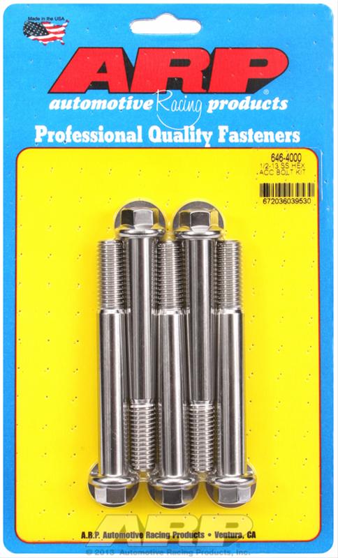 ARP 1/2-13 x 4in SS Hex Bolt Kit (Pack of 5) thumbnail 2