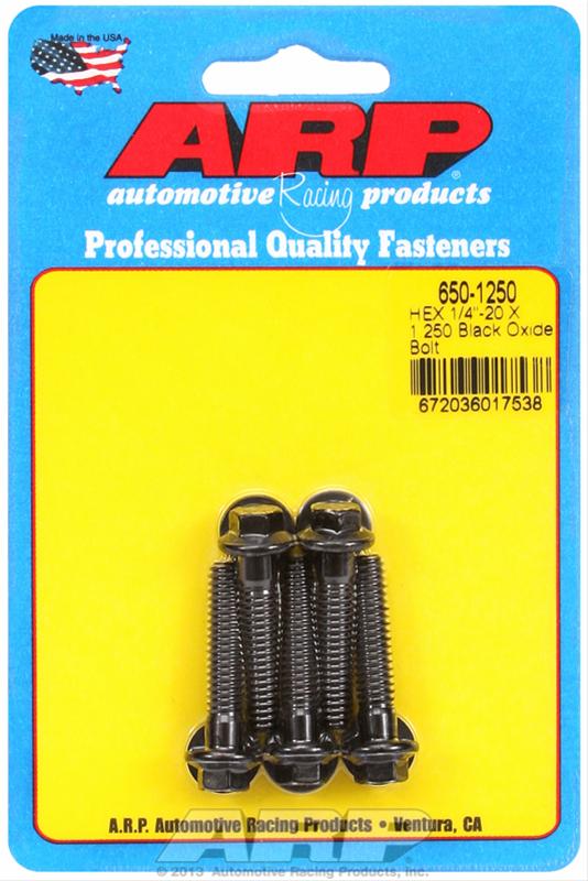 ARP 1/4 in.-20 RH Thread, 1.250 in Hex Head Custom 450 Bolts - Set of 5 thumbnail 2