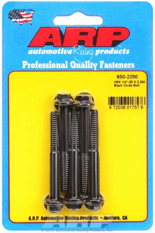 ARP 1/4 in.-20 RH Thread, 2.250 in Hex Head Custom 450 Bolts - Set of 5 thumbnail 2