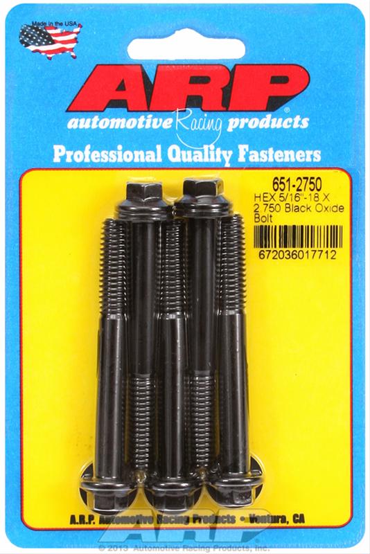 ARP 5/16 in.-18 RH Thread, 2.750 in Hex Head Custom 450 Bolts - Set of 5 thumbnail 2