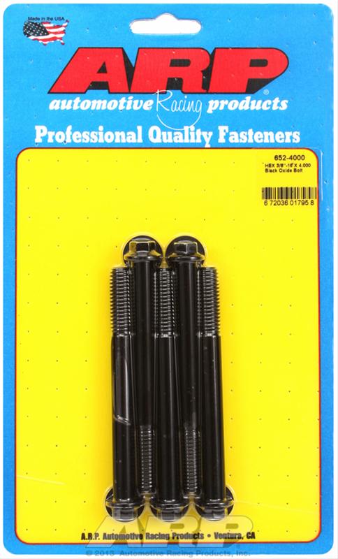 ARP 3/8-16 X 4.000 hex black oxide bolts thumbnail 2