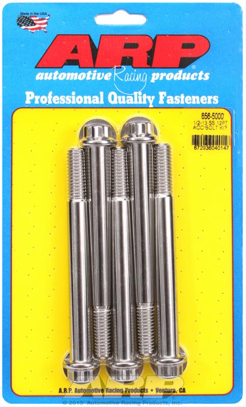 ARP 1/2-13 in. Thread, 5.00 in Stainless Steel 300 Bolts - Set of 5 thumbnail 2