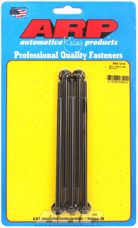 ARP M6 x 1.0 x 135 Hex Black Oxide Bolts (5/pkg) thumbnail 2