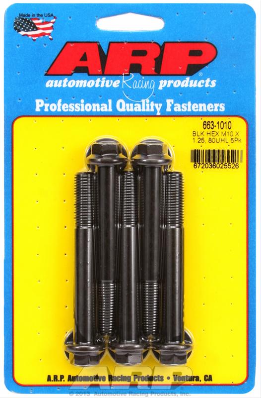 ARP M10 x 1.25 80mm UHL Hex SS Bolts (5/pkg) thumbnail 2