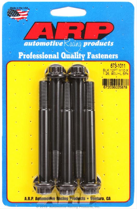 ARP M10 x 1.25 x 90 12pt black oxide bolts thumbnail 2