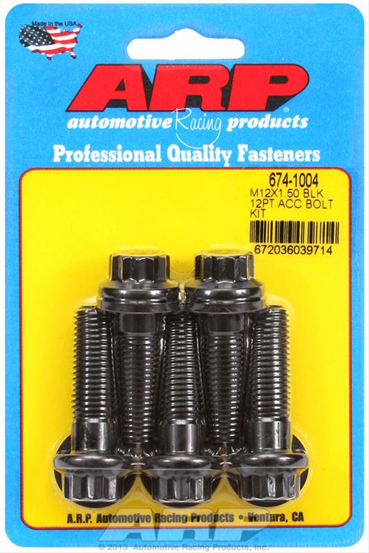 ARP M12 x 1.50 x 40 12pt black oxide bolts thumbnail 2