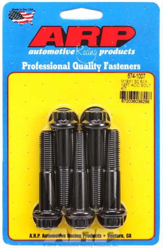 ARP M12 x 1.50 x 60 12pt Black Oxide Bolt - 5pk thumbnail 2