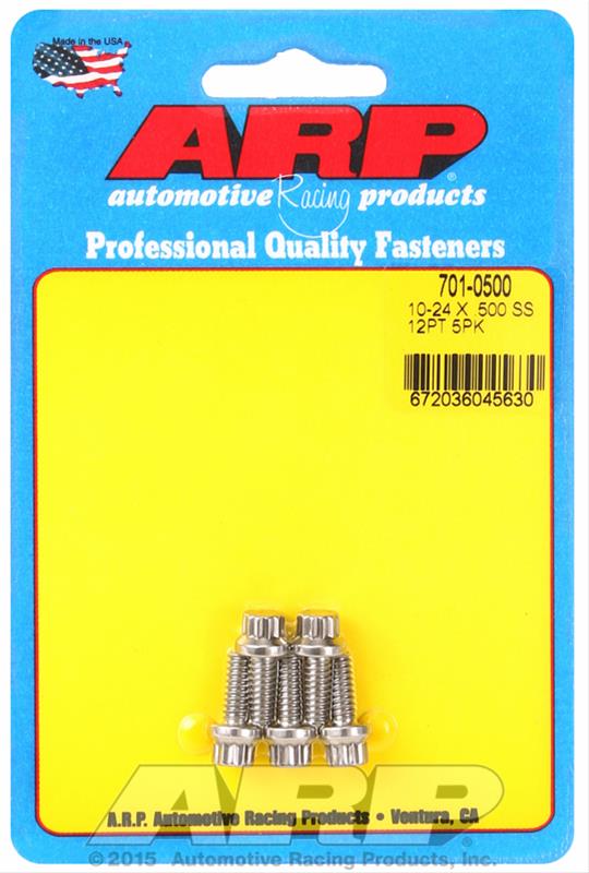 ARP 10-24 x .500 12pt SS bolts thumbnail 2
