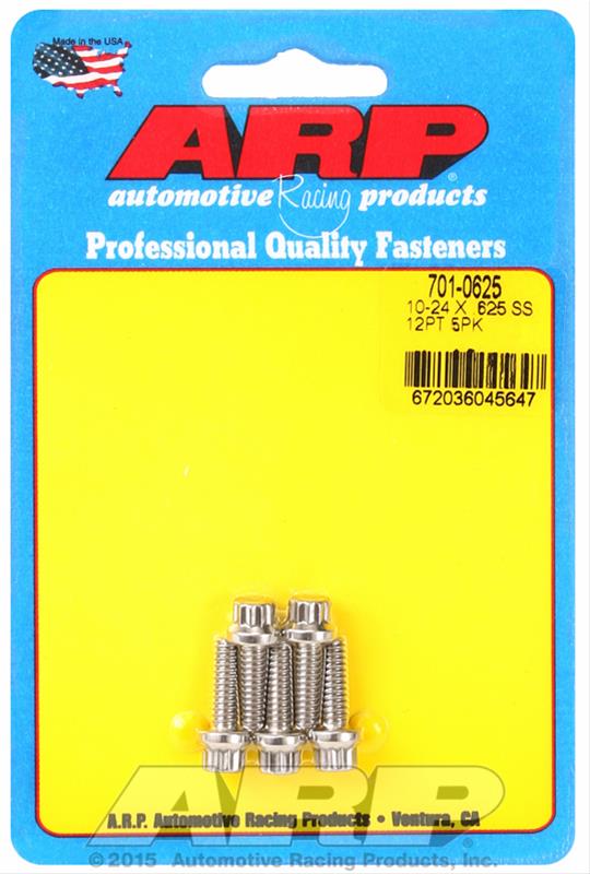 ARP 10-24 x .625 12pt SS bolts thumbnail 2