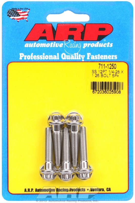 ARP 1/4-28 x 1.250 12pt SS bolts thumbnail 2