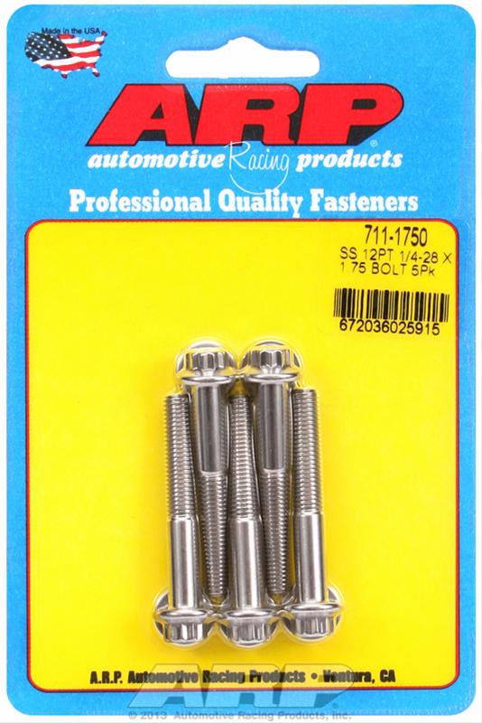 ARP 1/4-28 x 1.750 12pt SS bolts thumbnail 2