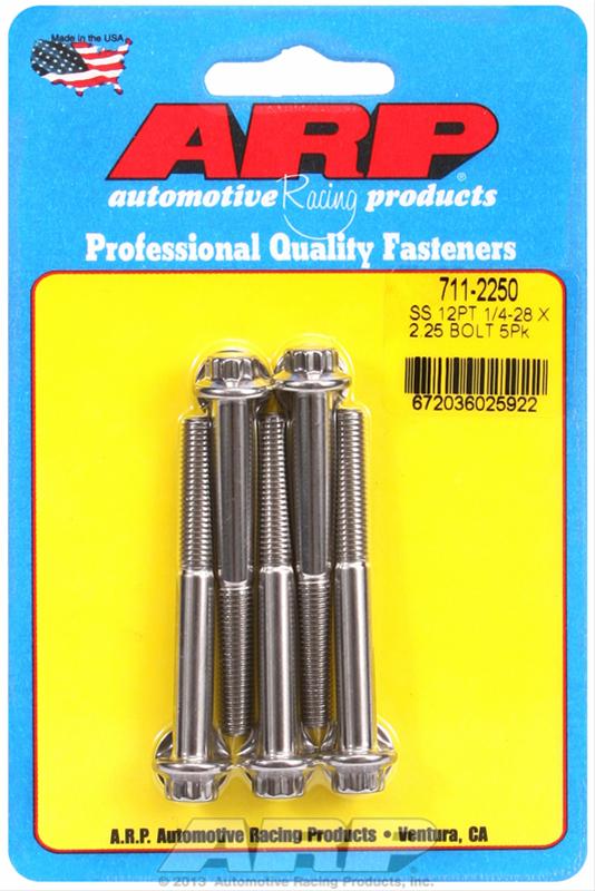 ARP 1/4-28 x 2.250 12pt SS bolts thumbnail 2