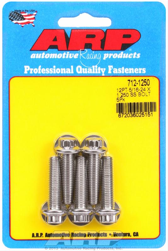 ARP 5/16in-24 x 1.250 12pt SS Bolts (5/pkg) thumbnail 2