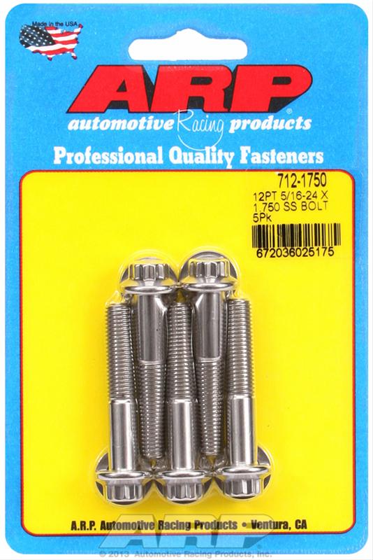 ARP 5/16in-24 x 1.750 12pt SS Bolts (5/pkg) thumbnail 2