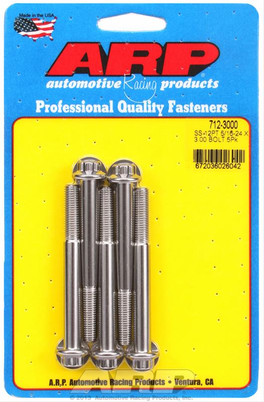 ARP 5/16-24 x 3.000 12pt SS bolts thumbnail 2