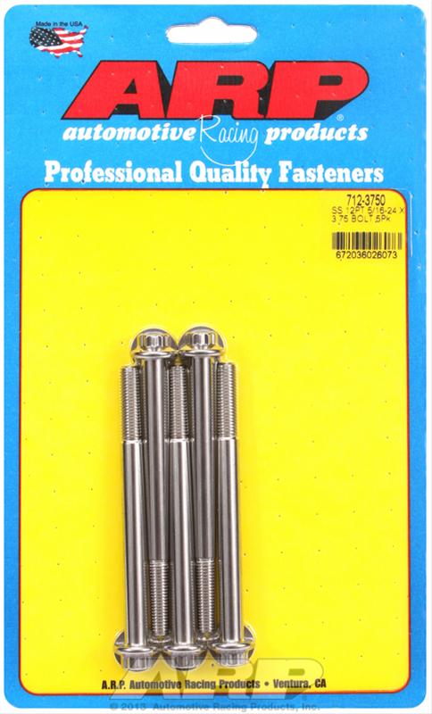 ARP 5/16-24 x 3.750 12pt SS bolts (5/pkg) thumbnail 2